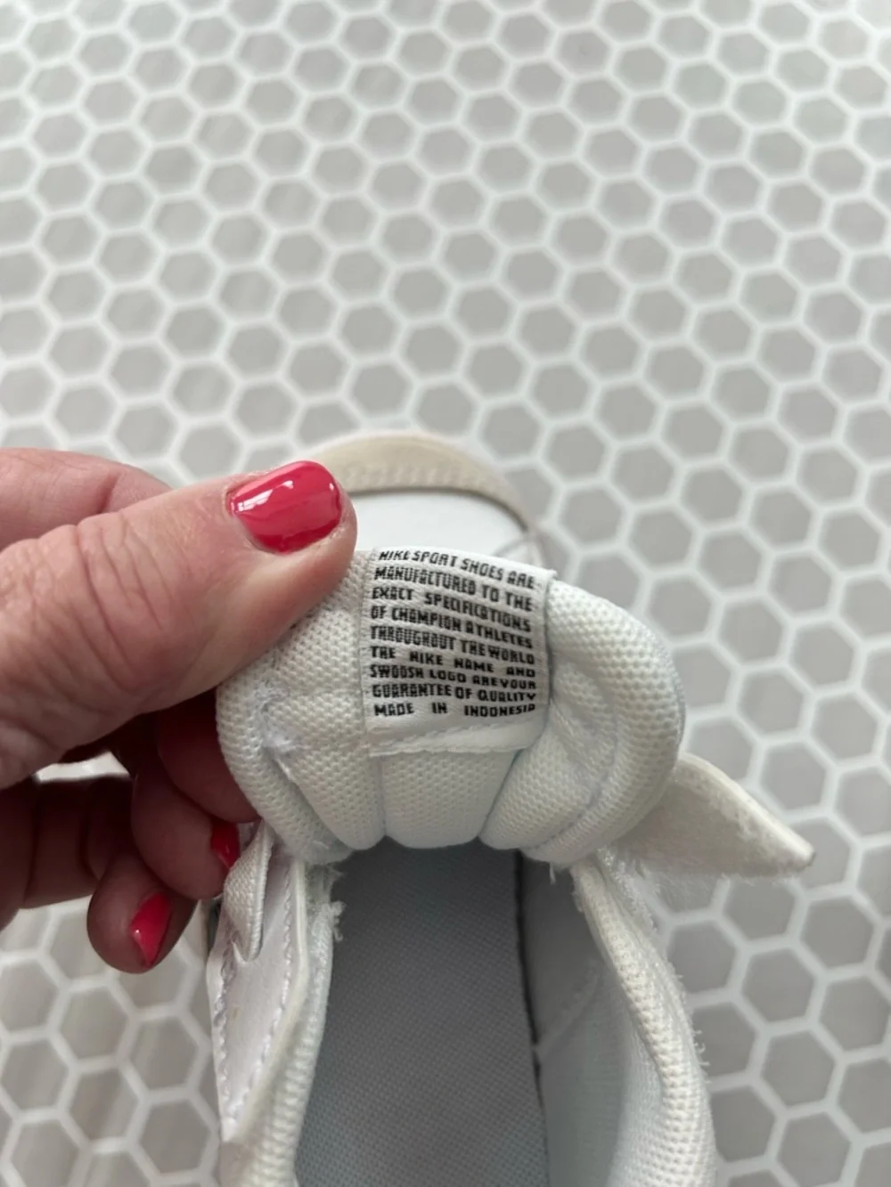 Nike Kids White and Black High-Top Sneakers. Size 7C